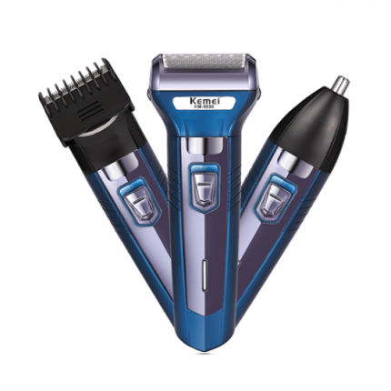 Kemei KM-6330 Electronic Hair Clipper And Grooming Kit For Men - Blue
