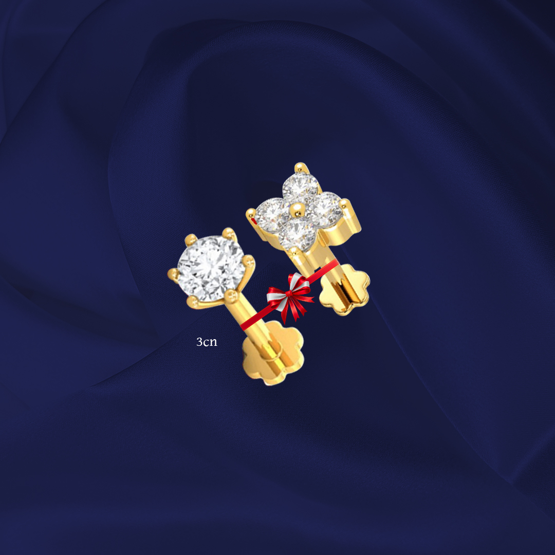 Diamond Cut One Stone & Four Stone Combo