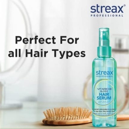 Streax Professional Vitariche Gloss Hair Serum for Women & Men